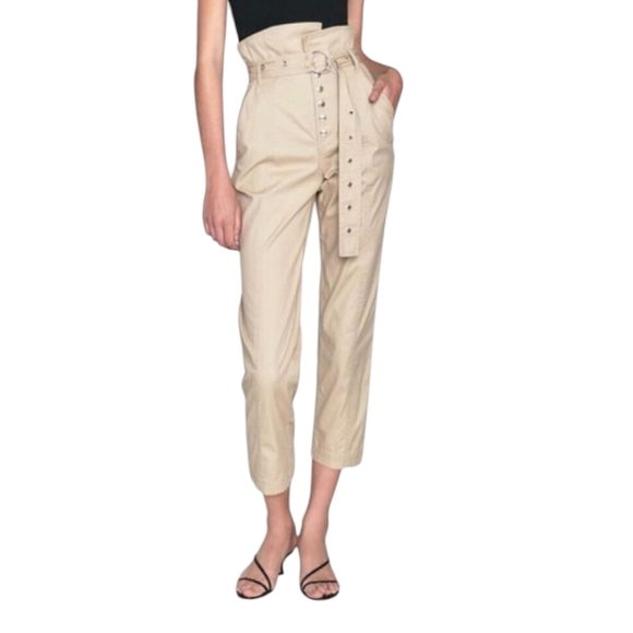 Marissa Webb Gia Pants / Trousers in Sandshell SZ 6 Paper bag Waist Ret$450 - Picture 3 of 12